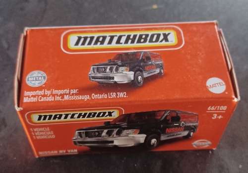 2020 Matchbox ~ Grab Box ~ 66/100 ~ Nissan NV Van ~ Mint in sealed box