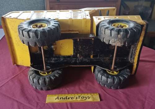 Tonka Vintage ~ Mighty Tonka Yellow Dump Truck ~ Pressed Steel All Original