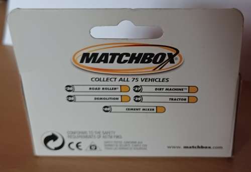 Matchbox ~ Window Box ~ #38 Demolition ~ Date on box 2000