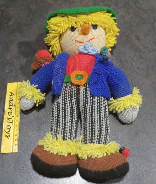 Knitted Scarecrow doll  ~ 60`s