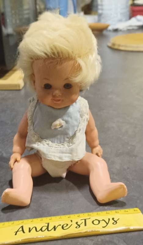 Blond hair baby girl -  doll