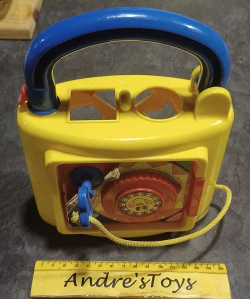 Vintage Redbox 1988 safe lock with key Shape Sorting incomplete ~ Toddler toy