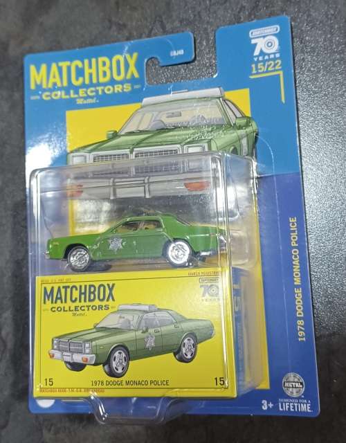 2022 Matchbox Collectors ~ #15/22 ~ 1978 Dodge Monaco Police