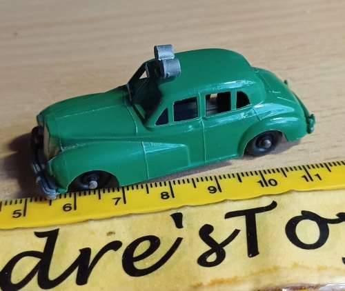 Vintage Budgie Toys ~ NO.5 Police Car ~ Green ~ loose