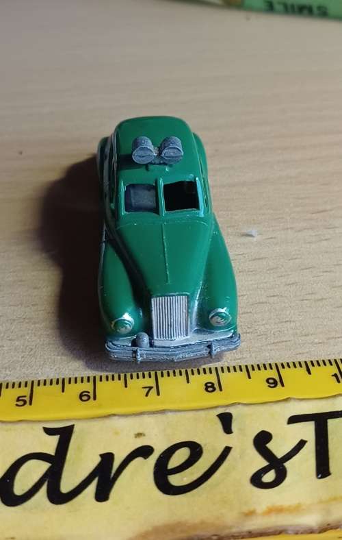 Vintage Budgie Toys ~ NO.5 Police Car ~ Green ~ loose