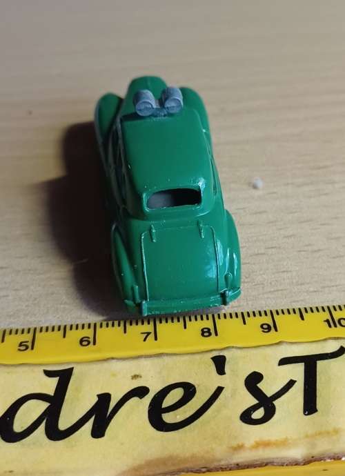 Vintage Budgie Toys ~ NO.5 Police Car ~ Green ~ loose