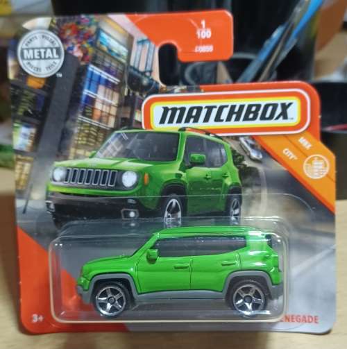 2020 Matchbox ~ 1/100 `2019 Jeep Renegade ~ Mint on Short card