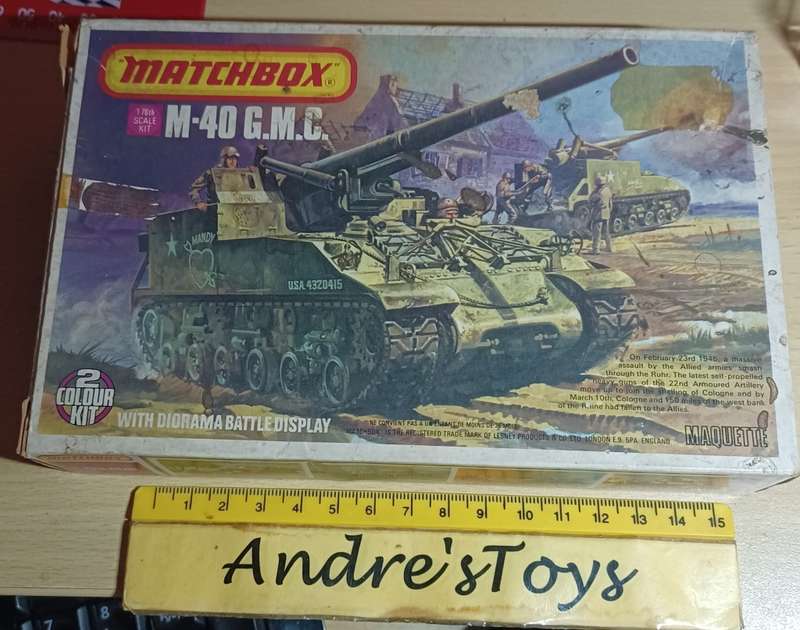 PK86 ~ Matchbox ~ Model Kit ~ M-40 G.M.C. ~ Vintage