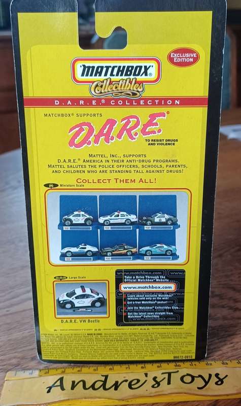 1999 Matchbox Collectables `Dare` ~ Bellevue Police Department Bellevue Washington. VW Concept