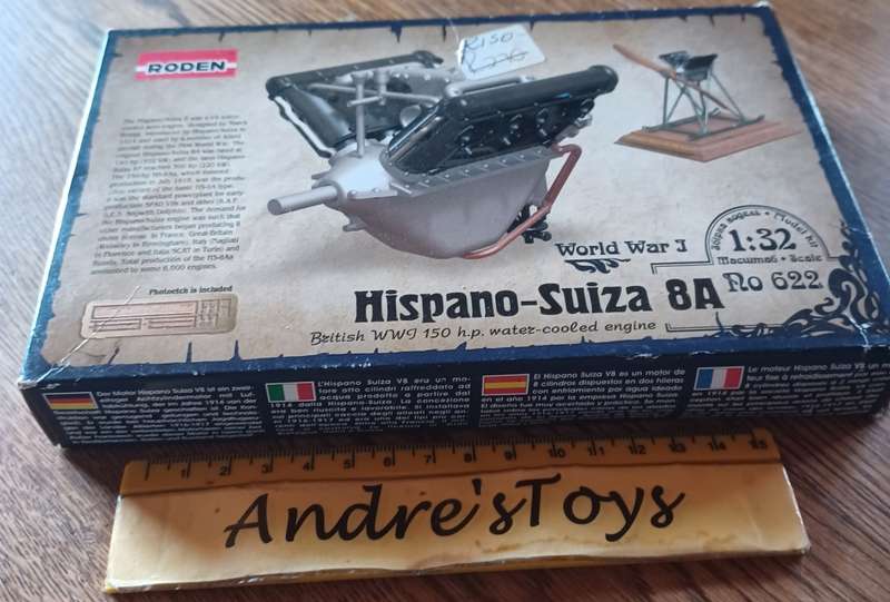 Roden ~  World War II Model Kit ~ Hipanso-Suiza 8A ~ Scale 1:32