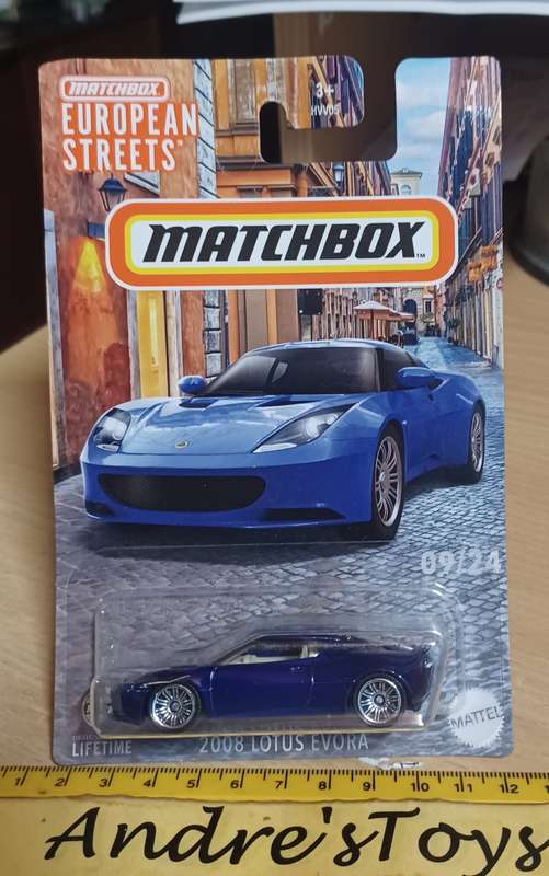 2023 Long Card ~ Matchbox European Streets ~ 09/24 2008 Lotus Evora