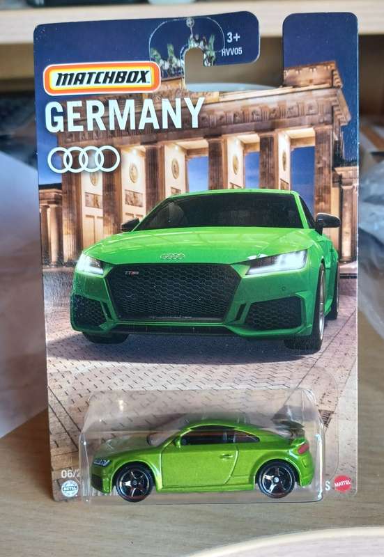 2023 Matchbox ~ Germany ~ 5/24 2020 Audi TT RS ~ Mint on card