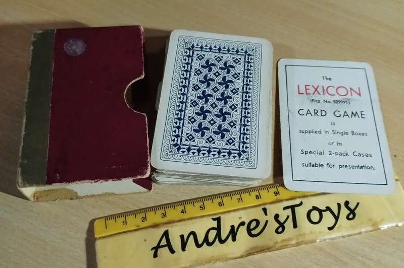 Vintage Playing cards ~ LEXICON LETTERS