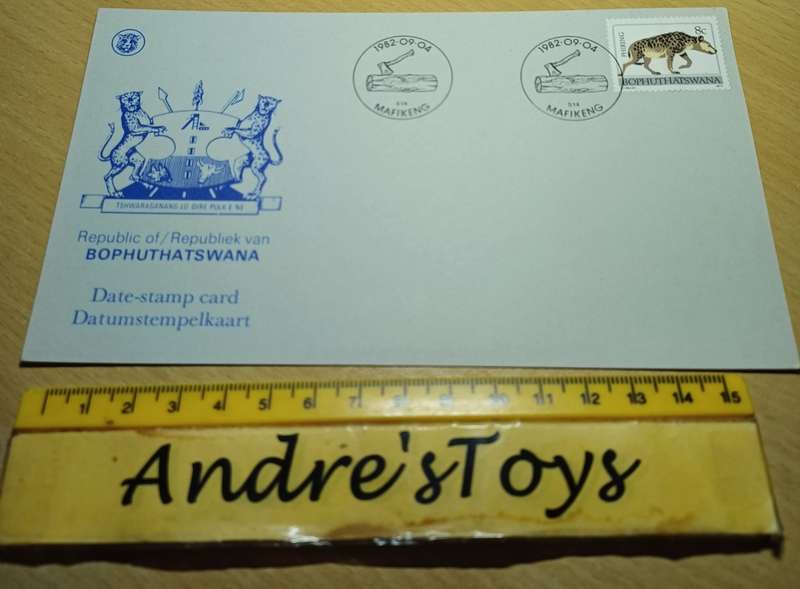 Date Stamp Card ~ 1982 Bophuthatswana ~ Mafikeng