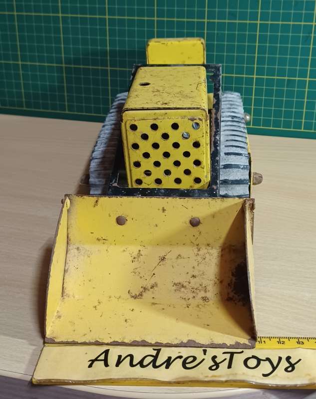 VINTAGE METAL (tin-plate) TONKA ~ BULLDOZER TRUCK