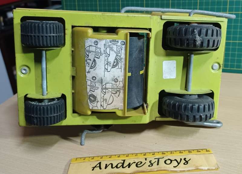 Vintage Metal (tin-plate) 1970`s Tonka ~ Green ~ Road Paver