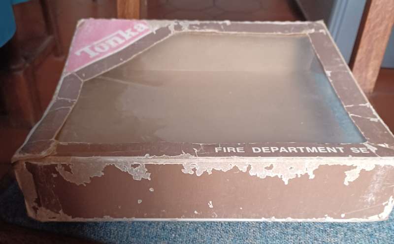 Vintage NEW Tonka Pressed Steel Set # 830 1970s Fire Department Set In Original box