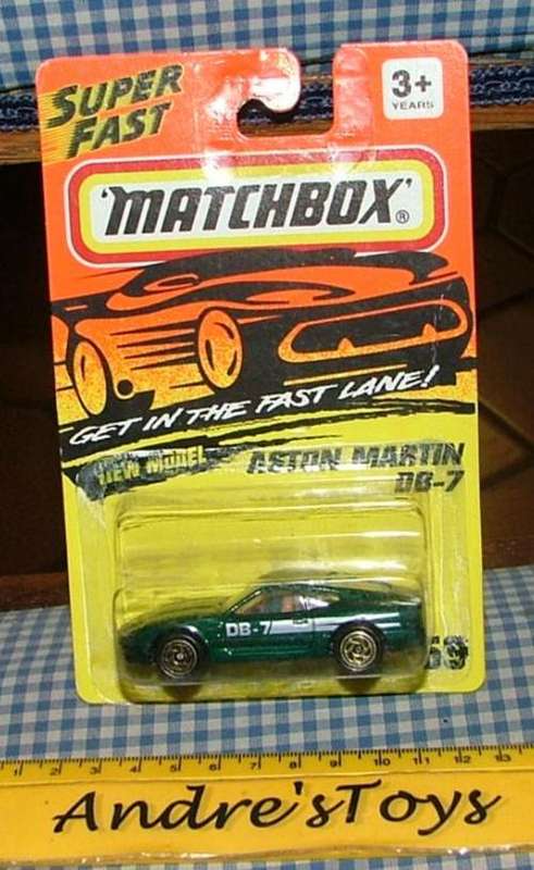 Matchbox ~ 1993 No59 Aston Martin DB-7  ~ on long card