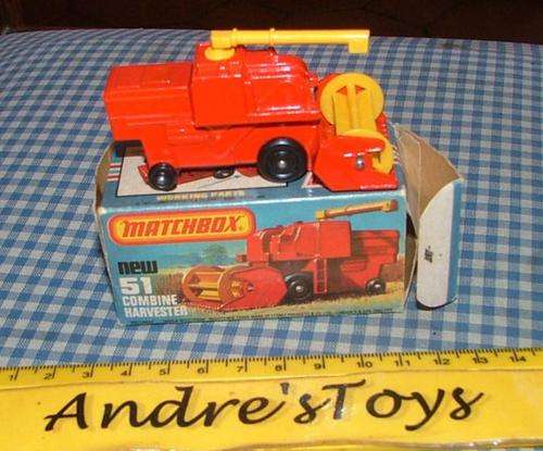 Matchbox Lesney - 1978 No51F Combine Harverster - with Original Box