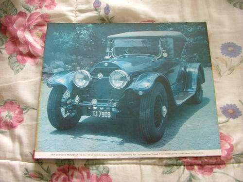 Rare ~ Vintage ~ "OLD CAR" print on card "TJ7909"