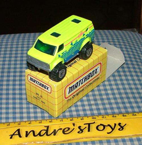 MATCHBOX MB-26 4X4 CHEVY VAN ~  With a1993 Original yellow Box