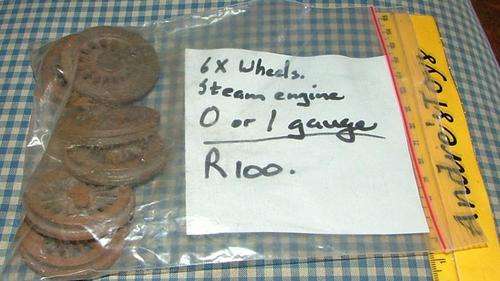 Model Train ~ "O" Gauge Spares ~ Steam Engine wheels