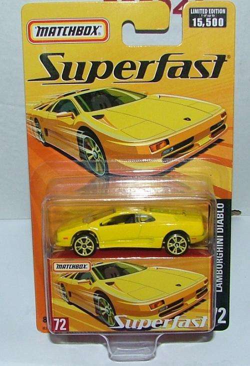 MATCHBOX SUPERFAST 2005 LAMBORGHINI DIABLO  #72  1/15,000