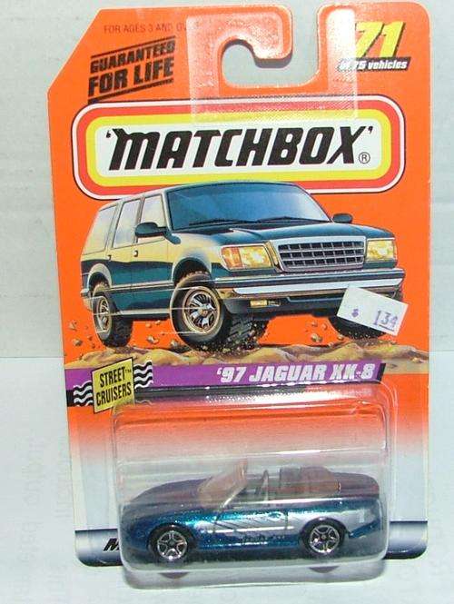 Matchbox ~ 1997 - No71 of 100 ~ '97 JAGUAR XK8 ~  Mint on Long card