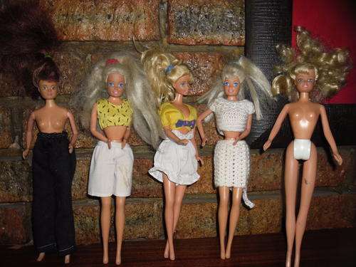 5 Dolls ~ 3 Barbie's and two Barbie Type