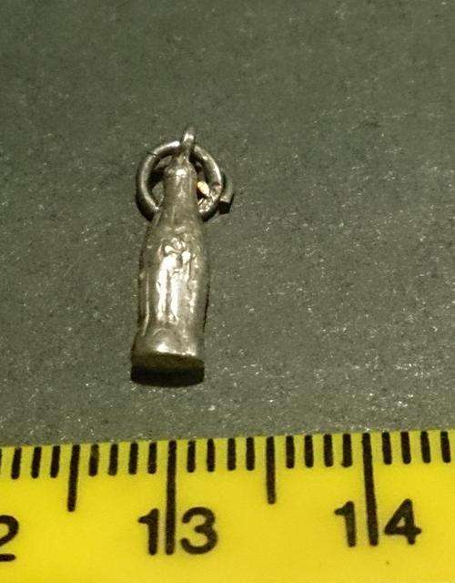 Vintage STERLING SILVER CHARM FOR BRACELET ~ Coke bottle