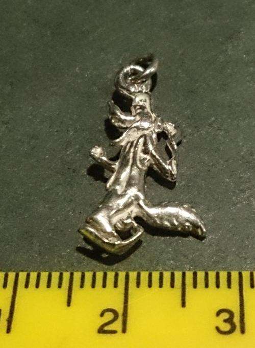 Vintage STERLING SILVER CHARM FOR BRACELET ~ Fox