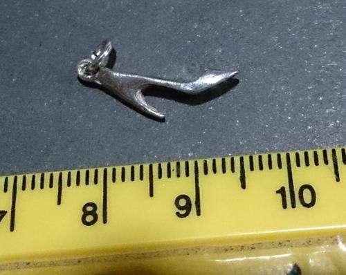 Vintage STERLING SILVER CHARM FOR BRACELET ~ Hi-Heel Shoe