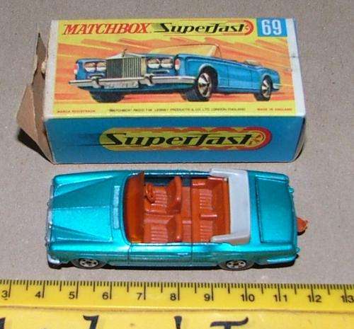 MATCHBOX #69 C Rolls Royce Silver Shadow ~  With a Original Box 1969