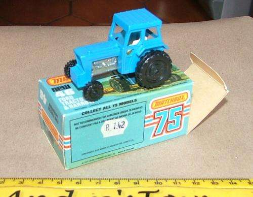 MATCHBOX #46F Ford tractor and Harrow ~  With a Original Box 1978