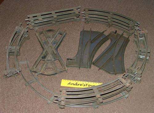 O Gauge Marklin 2 Rail Track - tinplate - 24pieces