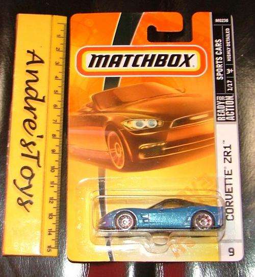 2007 Matchbox No9 Corvette ZR1 - Mint on long card