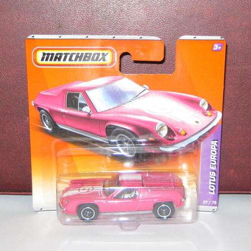 2010 Matchbox No21 - Lotus Europa -  Mint on short card