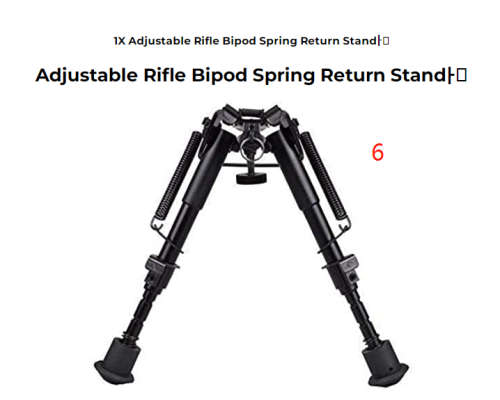 Adjustable Spring Tactical Sniper Hunting Rifle Bipod