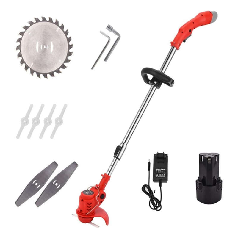 Cordless Lawn Mower Rechargeable Lawn Edger Height Adjustable Electric Lawn Trimmer