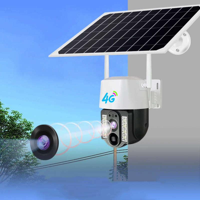 WIFI outdoor solar camera home solar monitor smart night vision two-way voice call