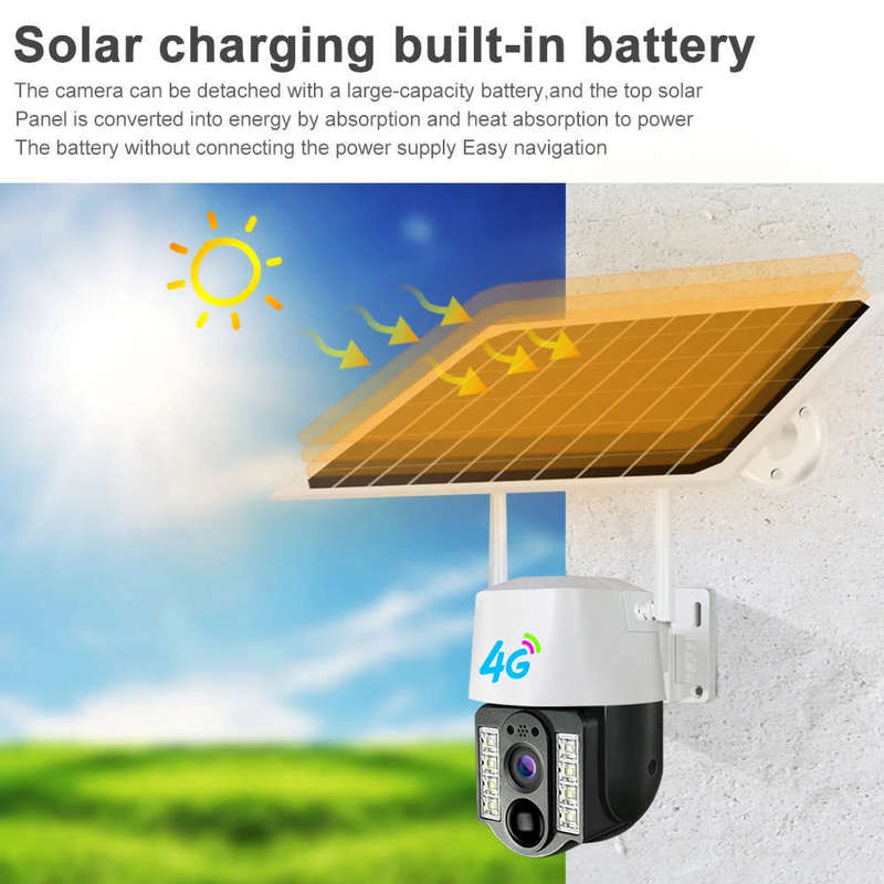 WIFI outdoor solar camera home solar monitor smart night vision two-way voice call