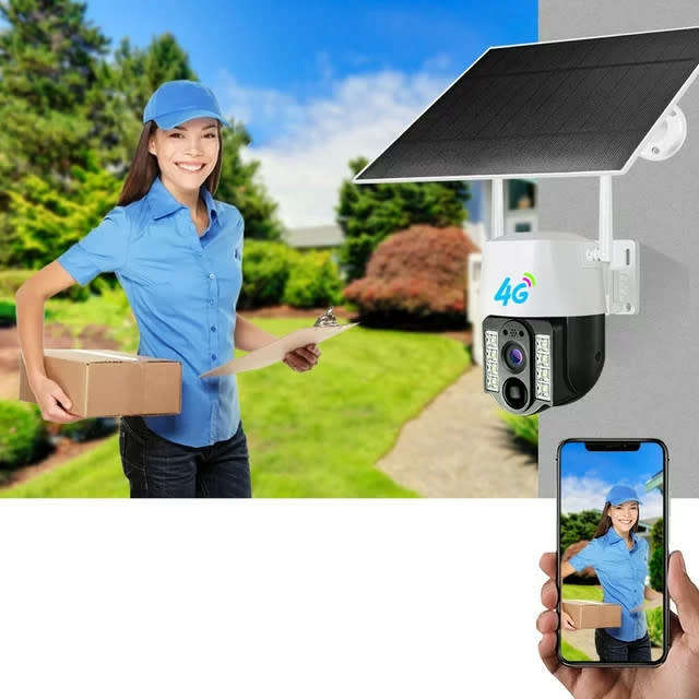 WIFI outdoor solar camera home solar monitor smart night vision two-way voice call