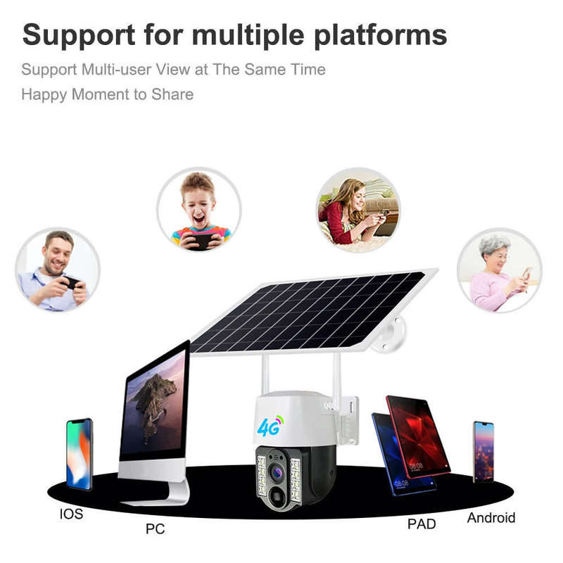 WIFI outdoor solar camera home solar monitor smart night vision two-way voice call