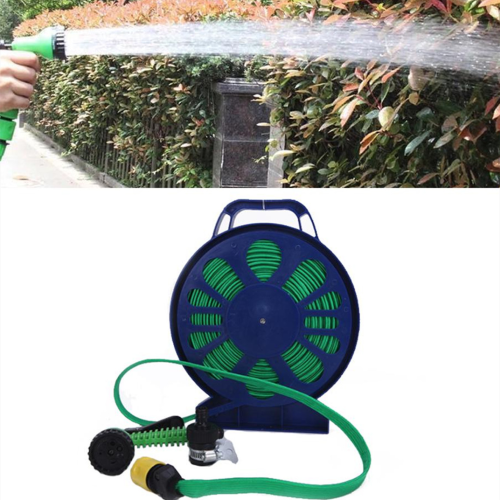 15m outdoor water pipe garden planting flat hose with multi-function nozzle