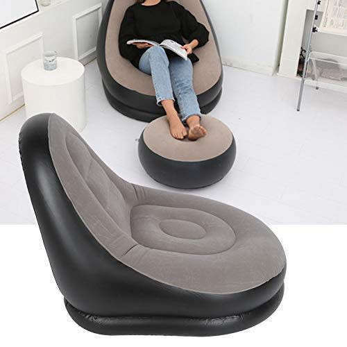 Portable Inflatable Sofa Comfort Furniture Recliner Sofa With Footstool