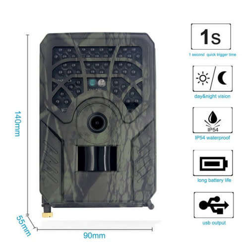 Forest Camera 720p Digital Waterproof Hunting Trail Camera Night Vision Wildlife Monitoring