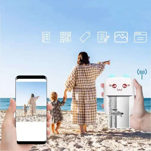 Portable Thermal Printer Mini Pocket Wireless Bluetooth Printer