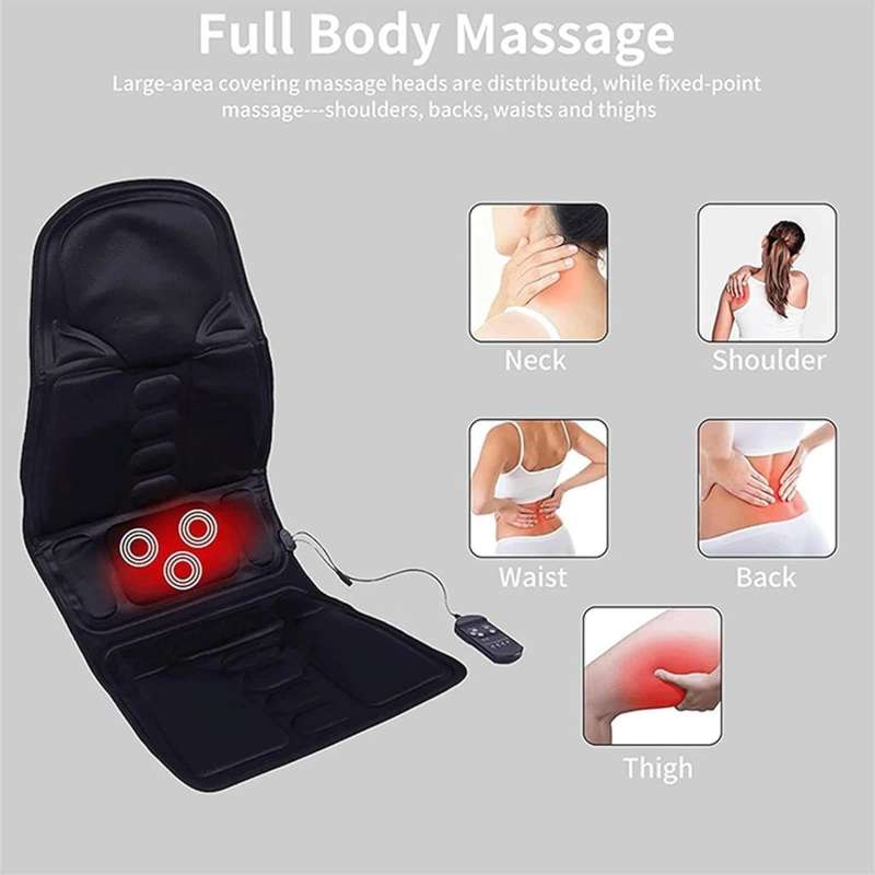 Electric Massage Cushion Home Car Seat Massage Vibration Cushion Pain Relief