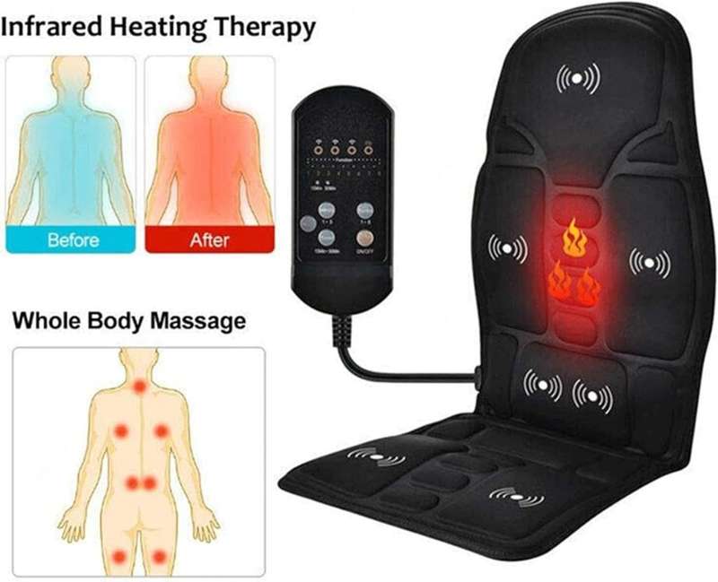 Electric Massage Cushion Home Car Seat Massage Vibration Cushion Pain Relief