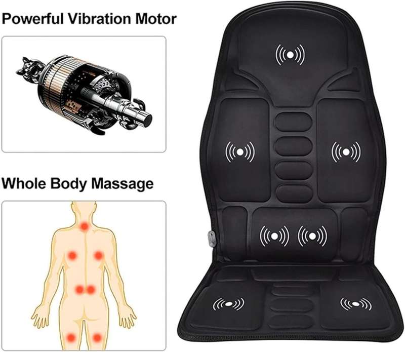 Electric Massage Cushion Home Car Seat Massage Vibration Cushion Pain Relief